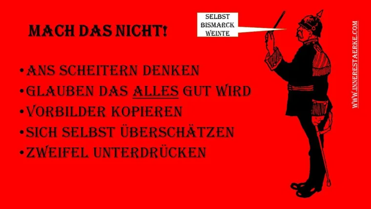 Bild: Selbst Bismarck weinte
