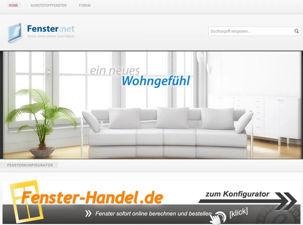 Fenster aus Kunststoff - auch für Passivhäuser geeignet