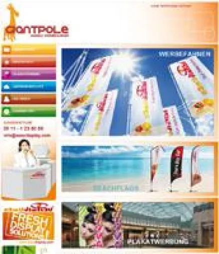 Bild: Aussenwerbung mit Giantpole.de