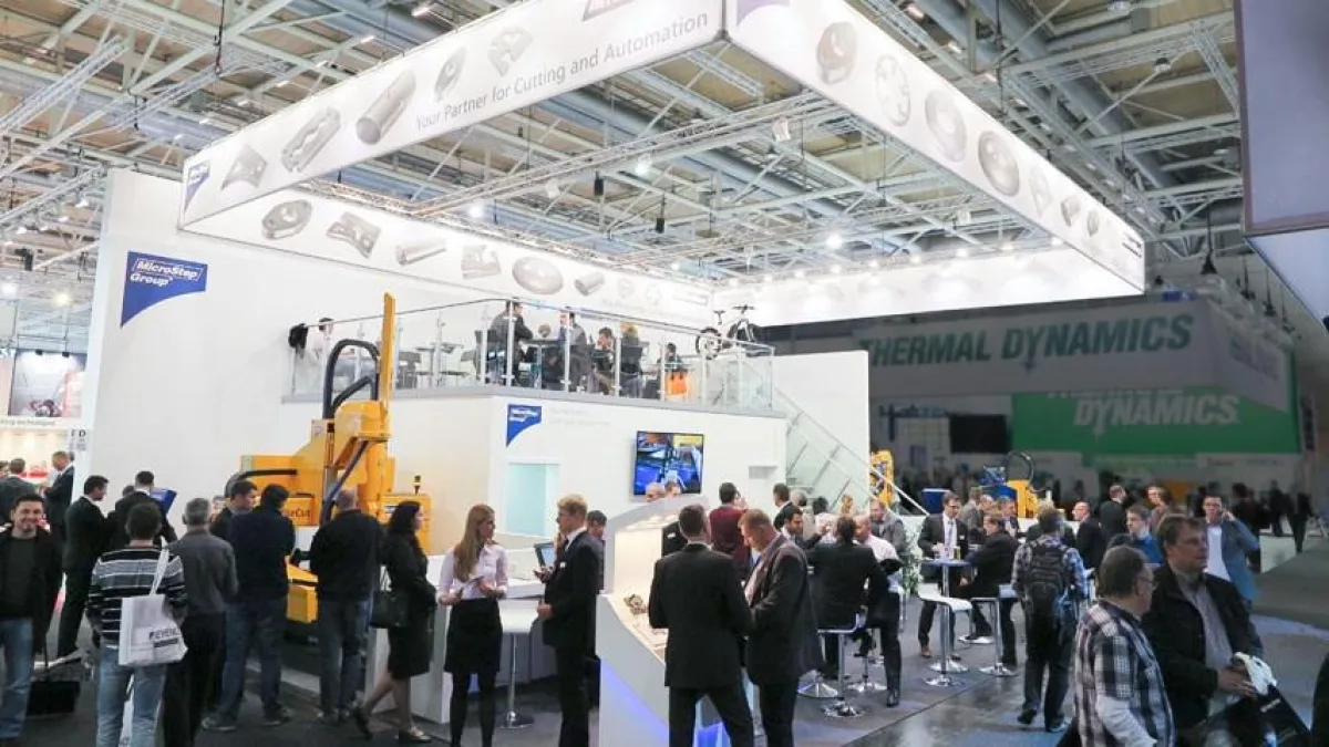Gut besucht: Der MicroStep-Stand auf der EuroBlech 2014