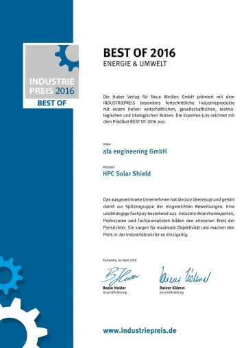 Bild: Ertragsgewinnung durch beschichtete PV-Module - „HPC Solar Shield“ macht’s möglich!