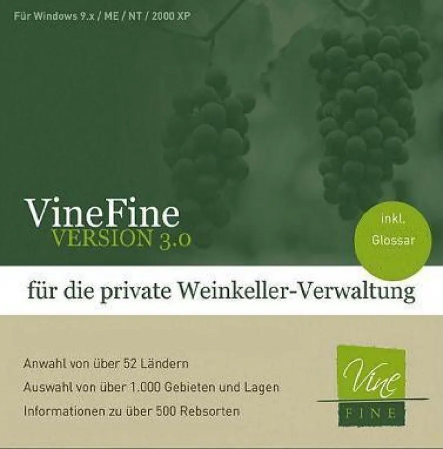 VineFine 3 - die private Weinkellerverwaltung