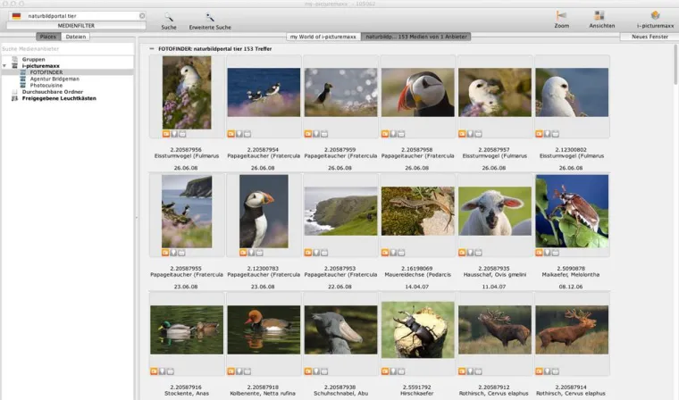 Das NATURBILDPORTAL jetzt erreichbar über iPicturemaxx Bild: Das NATURBILDPORTAL jetzt erreichbar über iPicturemaxx