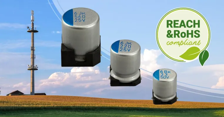 Polymer-Hybrid-Aluminium-Elektrolytkondensatoren im neuen Mobilfunkstandard 5G Bild: Polymer-Hybrid-Aluminium-Elektrolytkondensatoren im neuen Mobilfunkstandard 5G