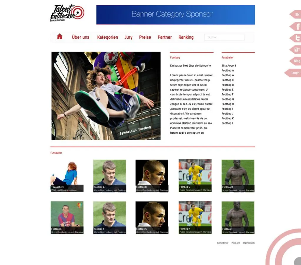 Kategorieseite der TalentEntdecker Akademie