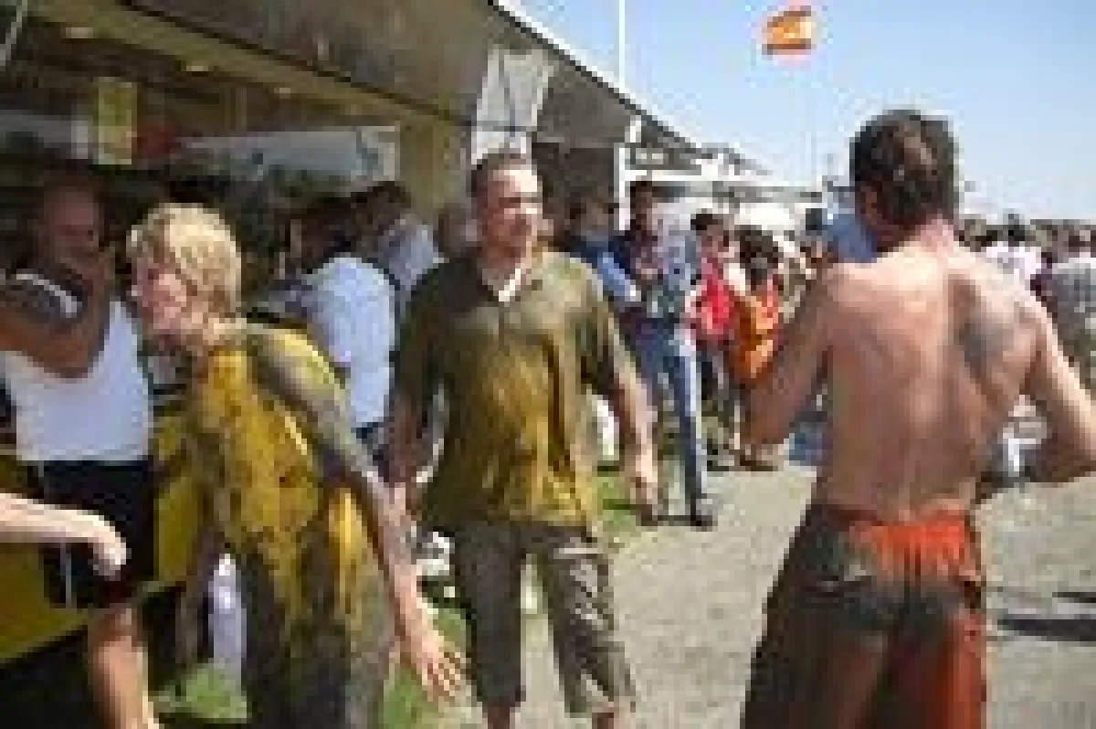 Nach der Schlacht - am Kalle-Bäcker-Stand