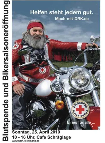 Bild: Biker helfen - Blutspende zum Saisonstart