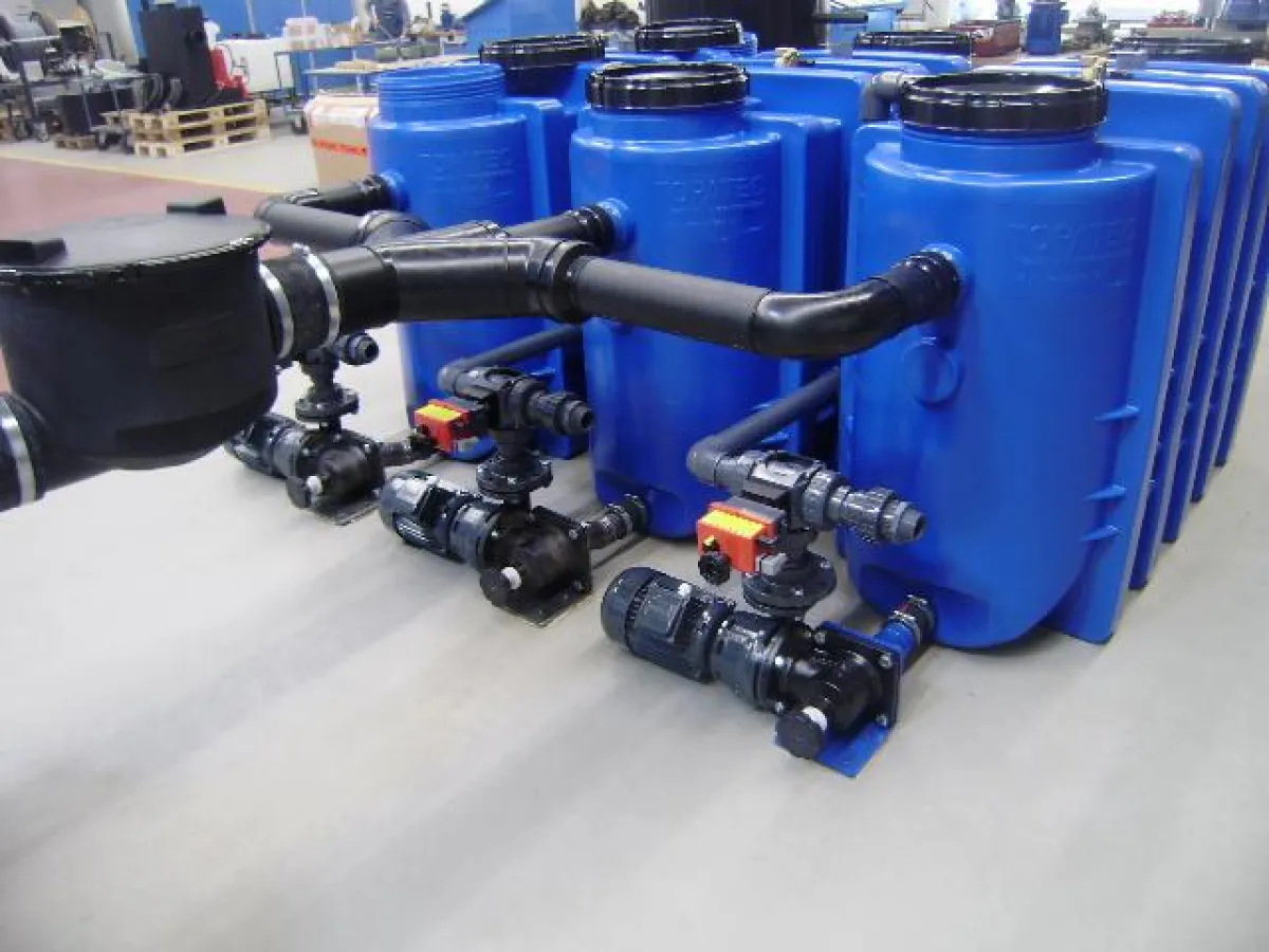 Beispiel Fettabscheider NS 12-1200 mit Schredder-Mix-System AQUA-LIPOMASTER von TOPATEC GmbH