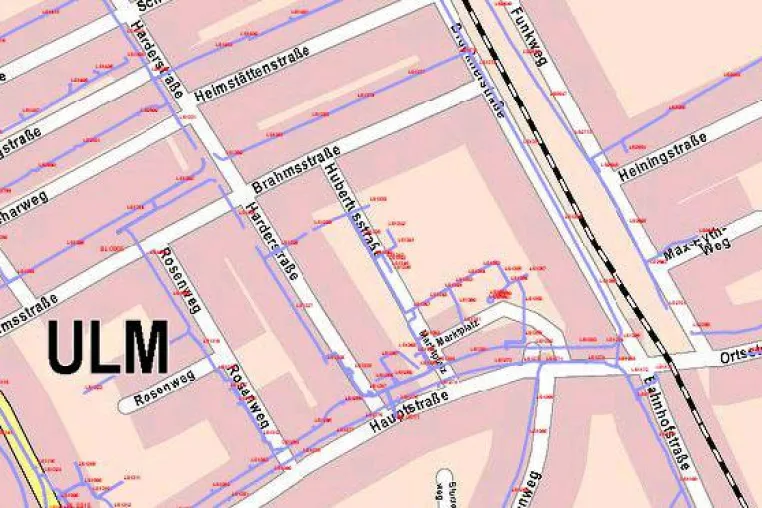Übersicht bei den Stadtwerken Ulm/Neu-Ulm mit LOCARTOmap Bild: Übersicht bei den Stadtwerken Ulm/Neu-Ulm mit LOCARTOmap