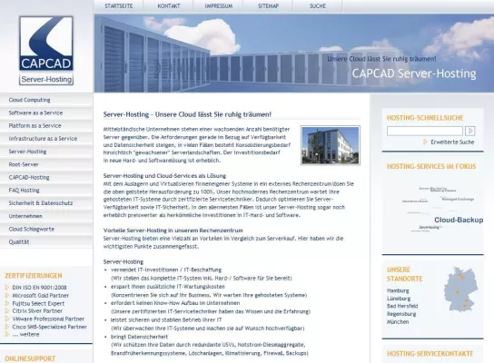 Bild: CAPCAD Hosting-Services jetzt unter my-server-hosting.de