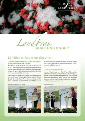 Bild: Mitgliederzeitschrift des niedersächsischen Landfrauenverbandes erscheint bei Agrar Media