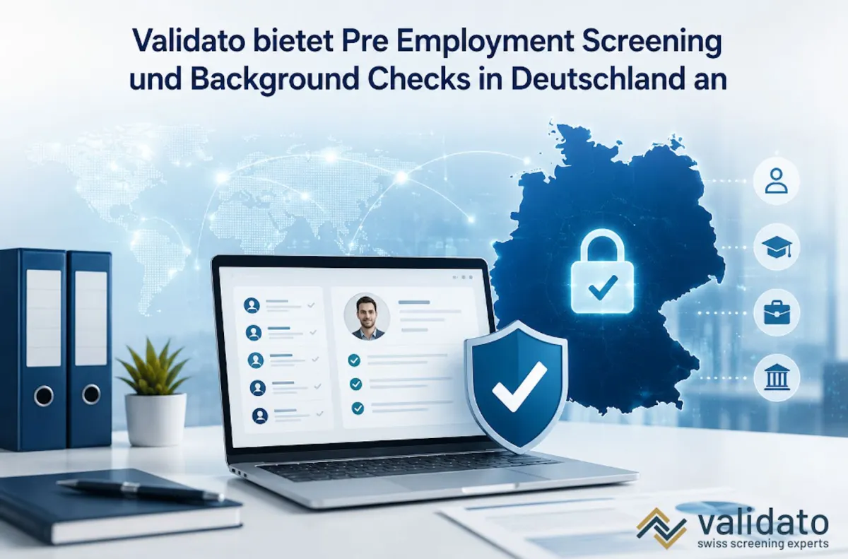 Validato bietet Pre Employment Screening und Background Checks in Deutschland an. (© Validato AG)