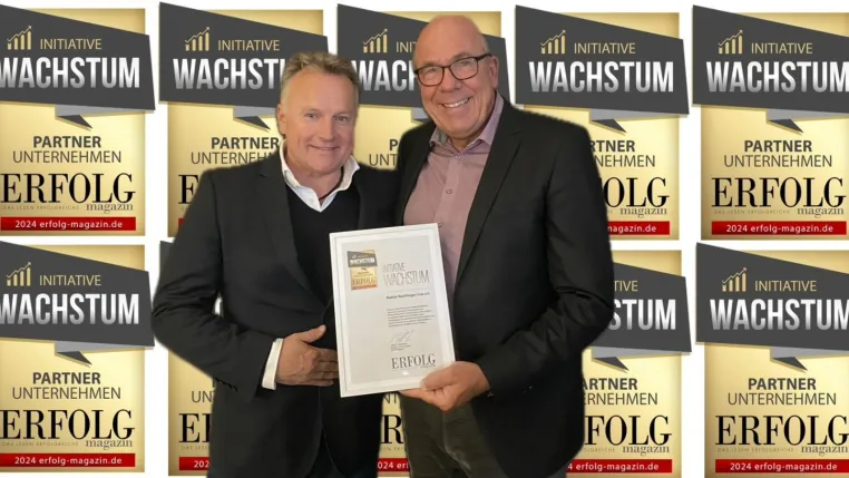 Bild: Der erste deutsche Makler Nachfolger Club e.V. erhält "Initiative Wachstum" Siegel vom ERFOLG Magazin.