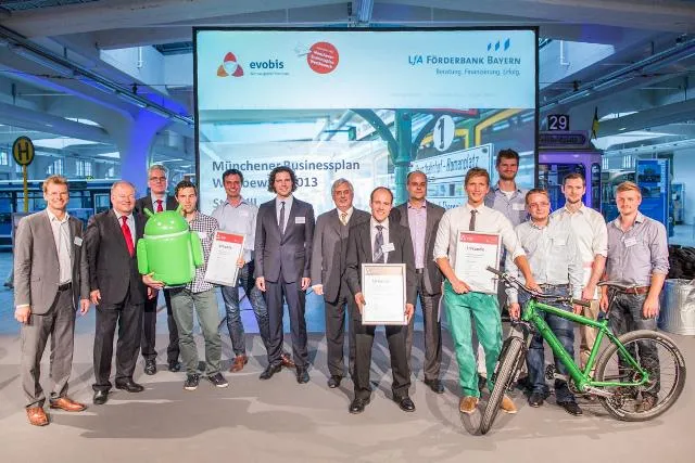 Bild: Sieger des Münchener Businessplan Wettbewerbs 2013