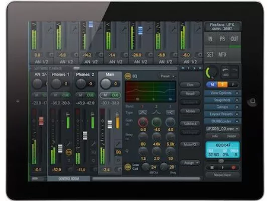 Bild: RME veröffentlich TotalMix FX iOS-App: DSP-Effekte und Routing für Audio-Interfaces im Class-Compliant-Betrieb