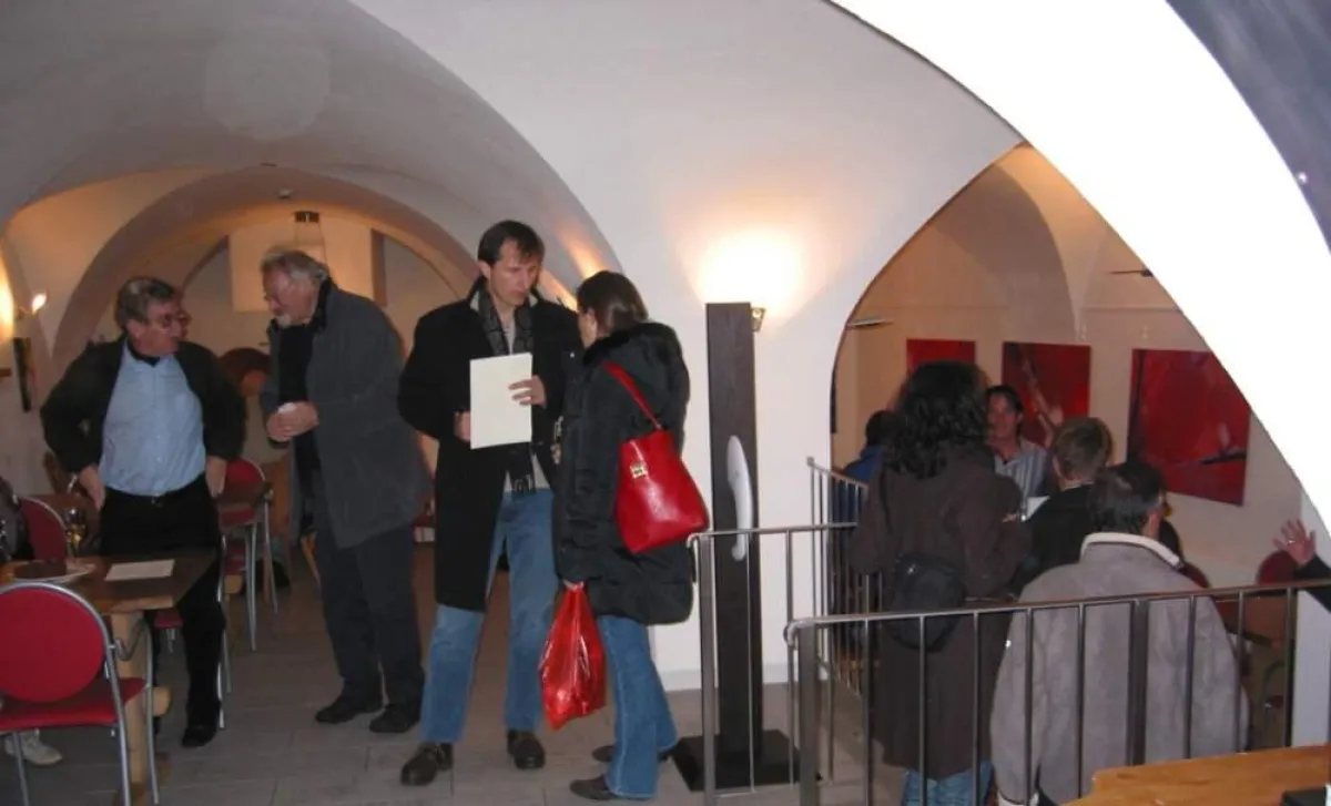 Vernissage in der Caverna des Kunst & Musikhotels Palazzo Mysanus
