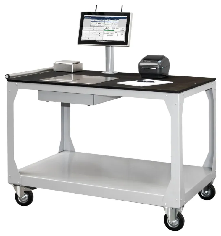 Kommissioniertisch mit integrierter Waage - inkl. PC Zählsoftware