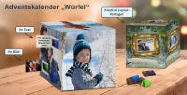 Bild: Weltneuheit Schoko-Weihnachtswürfel: