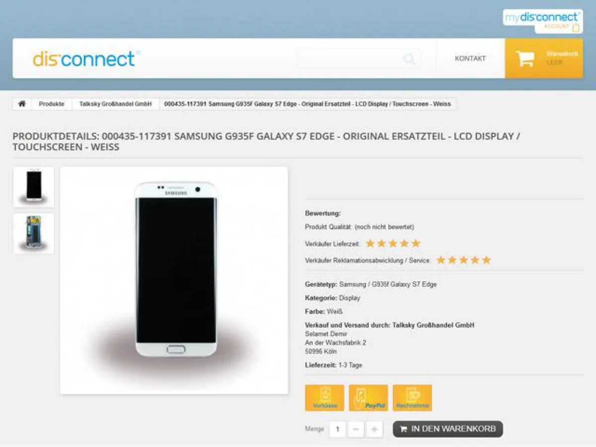 Händlerplattform Dis-Connect