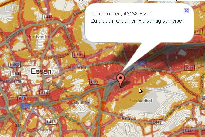 Bild: Essen-soll-leiser-werden.de - Online-Beteiligung zur Lärmaktionsplanung in der Stadt Essen