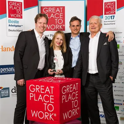 Bild: QuinScape GmbH bei „Great Place to Work®“ 2017