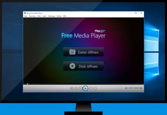 Macgo Free Media Player unterstützt DVD auf Windows 10 Bild: Macgo Free Media Player unterstützt DVD auf Windows 10
