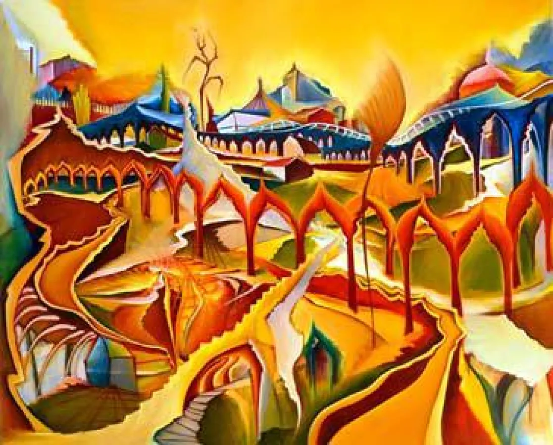 Christin Lutze CURRIOSUM, Öl, Eitempera auf Leinwand, 135 x 165cm