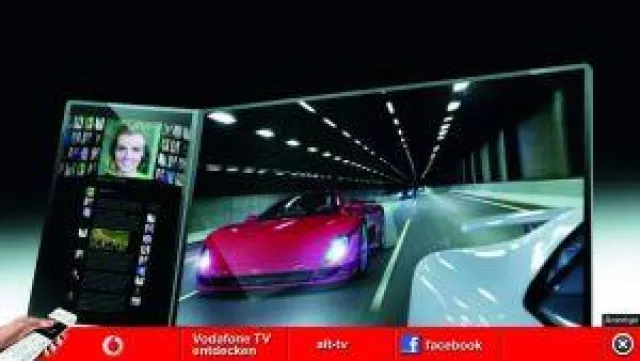 Bild: Vodafone wirbt für sein neues HDTV mit kontextuellen Formaten von Vibrant
