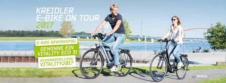 Kreidler E-Bike on Tour - deutschlandweite Roadshow mit großem Gewinnspiel Bild: Kreidler E-Bike on Tour - deutschlandweite Roadshow mit großem Gewinnspiel