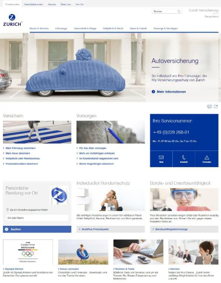 Die neue zurich.de: verständlicher, schneller und zeitgemäß