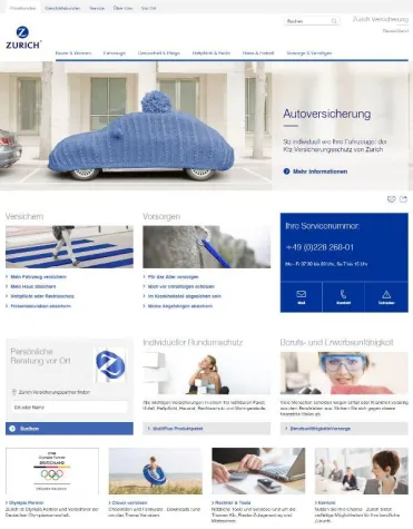 Bild: Zurich Versicherung präsentiert sich mit neuem Internetauftritt