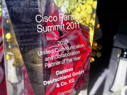 Bild: Damovo ist Cisco Unified Communication and Collaboration Partner of the Year