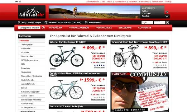 TYPO3 als Web 2.0 Social Commerce Framework bei fahrrad.de Bild: TYPO3 als Web 2.0 Social Commerce Framework bei fahrrad.de