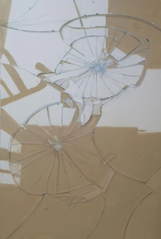 Markus Willeke, Crash, 2016, Öl auf Baumwolle, 260x170cm