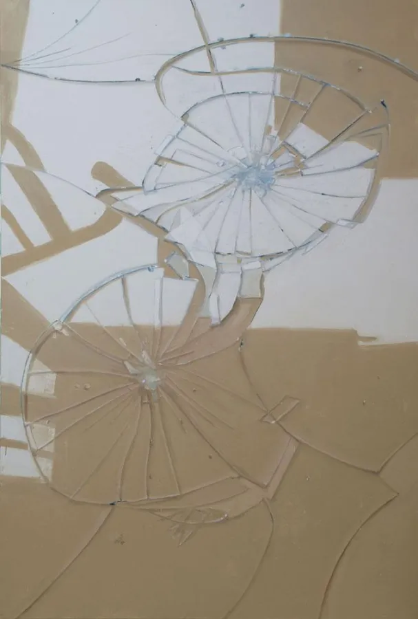 Markus Willeke, Crash, 2016, Öl auf Baumwolle, 260x170cm