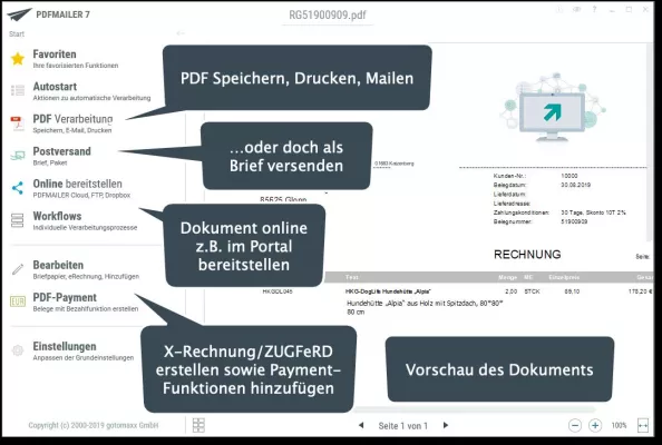 Bild: Geschäftspostversand wird zum Kinderspiel – mit nur einer Lösung: PDFMAILER 7