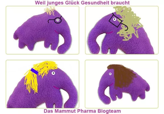 Bild: Vier Mammuts für Mammut Pharma bloggen über Themen rund um Kindergesundheit und Schwangerschaft
