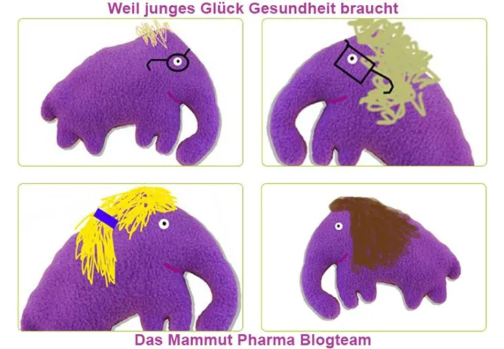 Bild: Vier Mammuts für Mammut Pharma bloggen über Themen rund um Kindergesundheit und Schwangerschaft