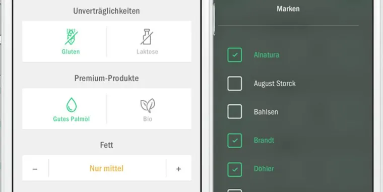 Bild: Codecheck erweitert App um Filter-Funktion
