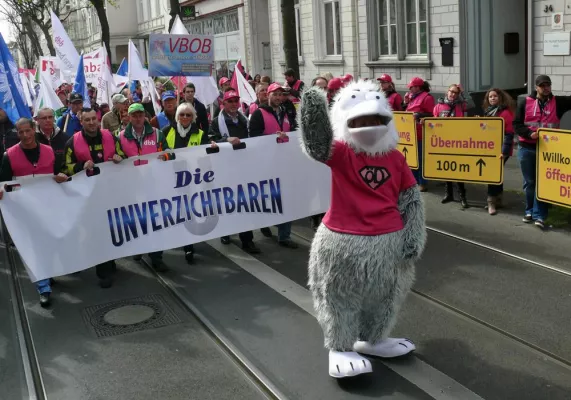Bild: Warnstreik: Den Unverzichtbaren platzte in Bonn der Kragen