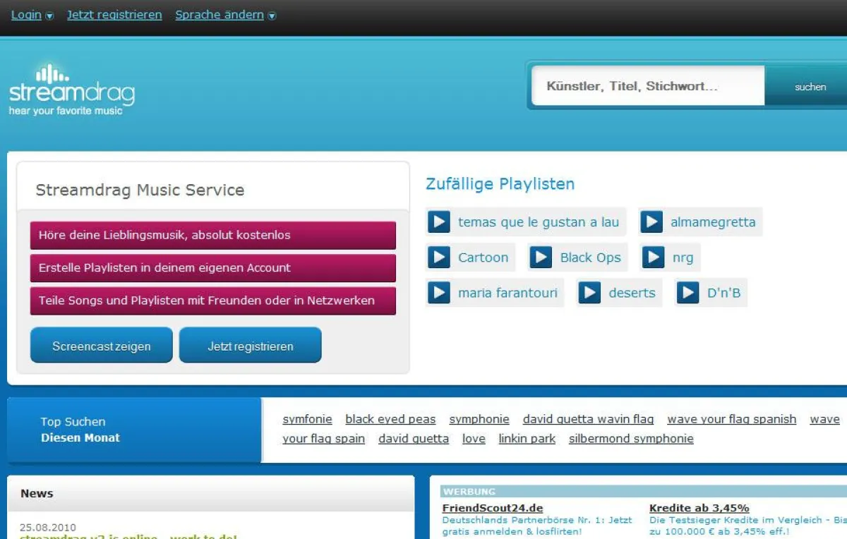 streamdrag Music Service