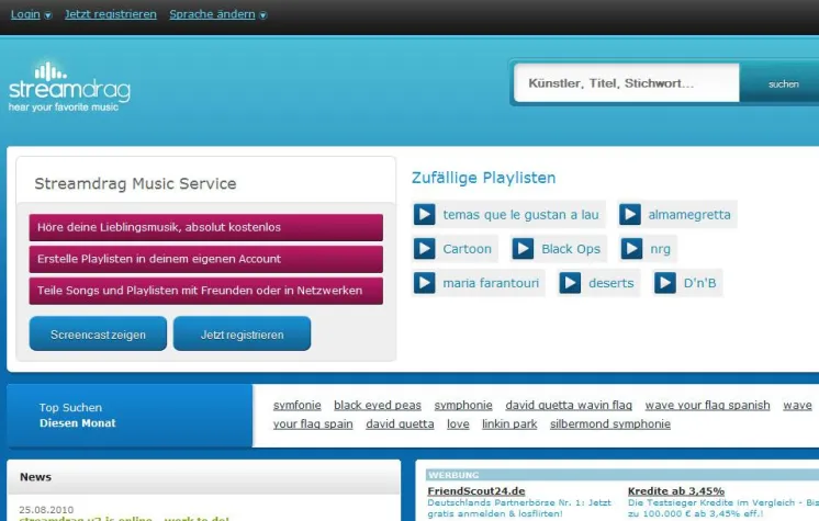 Bild: Deutsches Musik-Startup streamdrag veröffentlicht dritte Version