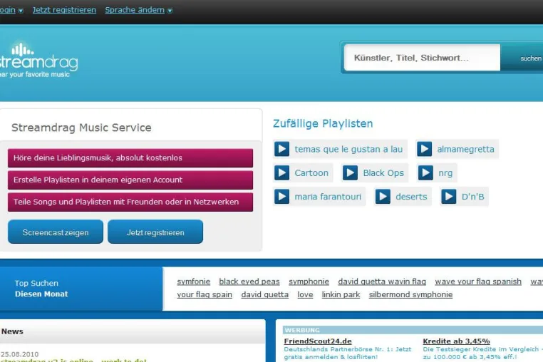 Bild: Deutsches Musik-Startup streamdrag veröffentlicht dritte Version