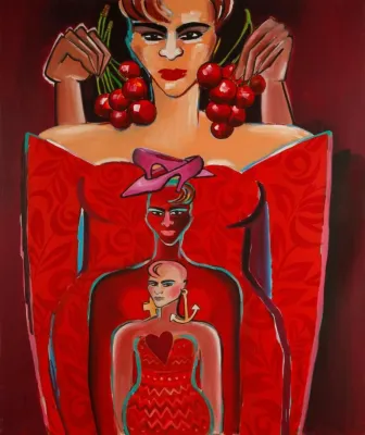 Bild: Elvira Bach - Bin ich schön