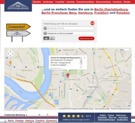 Bild: IFM Institut für Managementberatung eröffnet sein sechstes Seminarzentrum in Düsseldorf