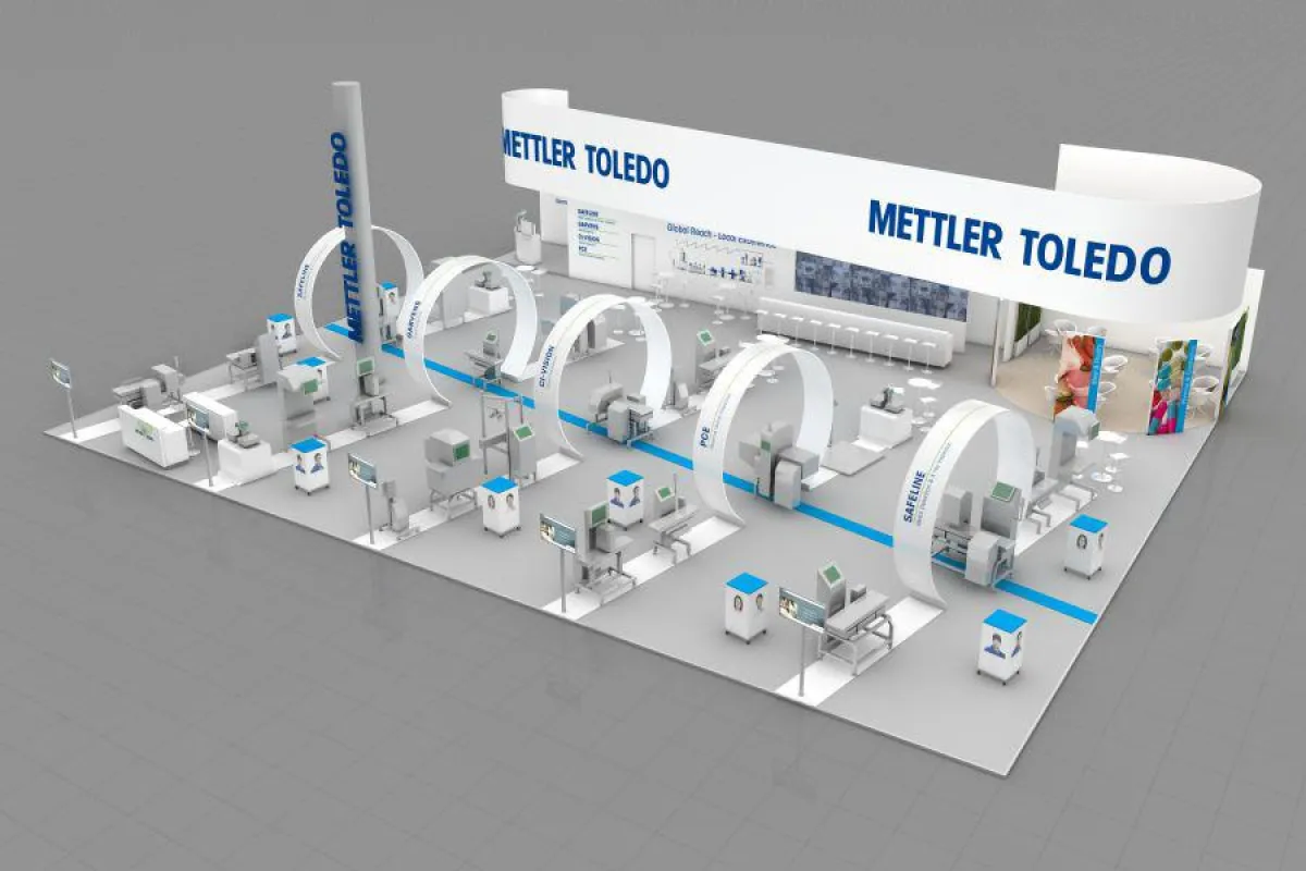 Auf über 500 Quadratmetern dreht sich am Stand von Mettler-Toledo alles um Inspektionssysteme.