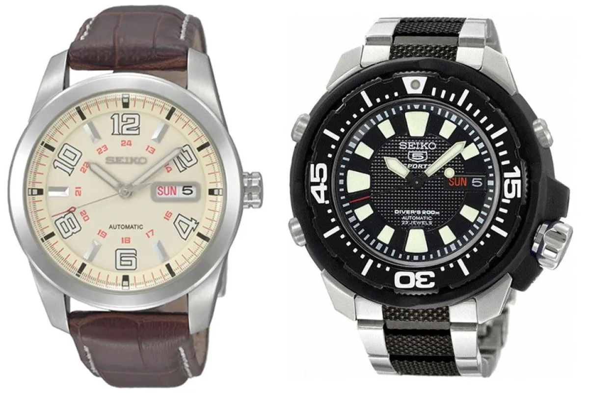 Seiko Automatik Herrenuhr SRP013K1 und Seiko Automatik Diver SKZ253K1