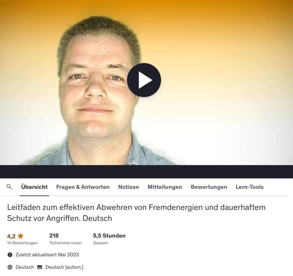 Der Bannkreis-Schutz vor Flüchen, Energiemagie & Liebeszauber - Online Kurs von Alexander Nastasi  (© Marketing Nastasi)