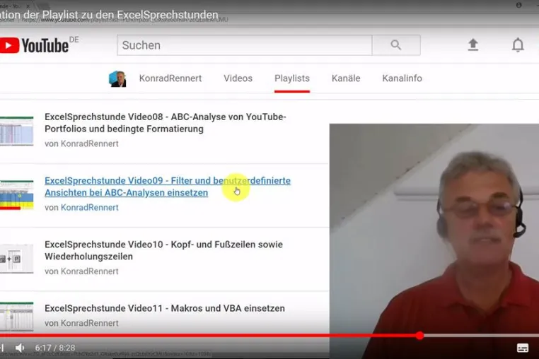 Bild: Excel-Sprechstunden auf Basis eines umfangreichen Portfolios an Themen