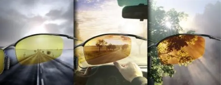 Erstes selbsttönendes, polarisierendes Sonnenschutzglas für Autofahrer entwickelt Bild: Erstes selbsttönendes, polarisierendes Sonnenschutzglas für Autofahrer entwickelt